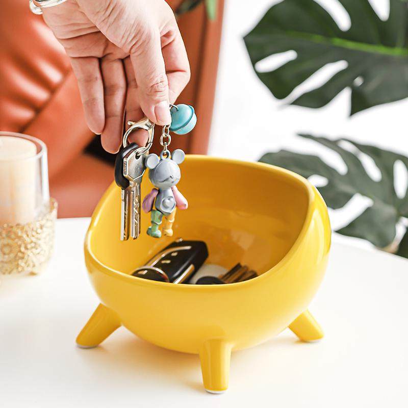 轻奢进门口鞋柜上玄关放钥匙陶瓷简约入户收纳盒客厅遥控摆件托盘,居家布艺,收纳盒,淘宝优惠券,粉丝福利购,淘宝优惠卷