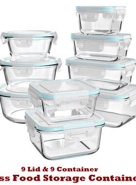 Glass Food Storage Containers Meal Prep Airtight Freezer