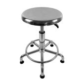 不锈钢防静电实验旋转手术吧台美容美发高脚凳加厚螺旋升降转椅子