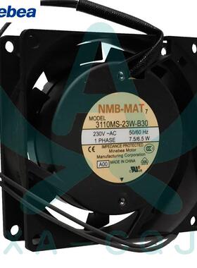 原装进口美蓓亚NMB风机 3110MS-23W-B30 机柜 散热风机 8025 230V
