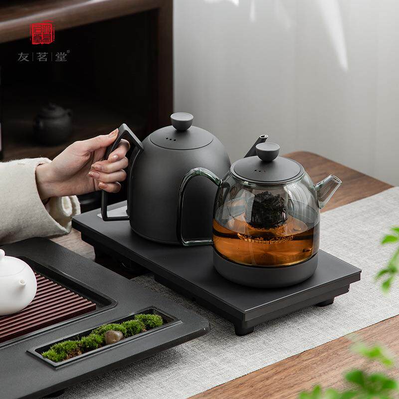 友茗堂YZ-85电水壶不锈钢底部上水烧水煮茶炉嵌入式保温电热水壶