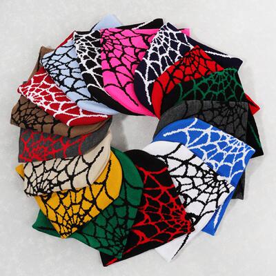 Y2K Spider Web Beanie - Colorful Collection of Beanies