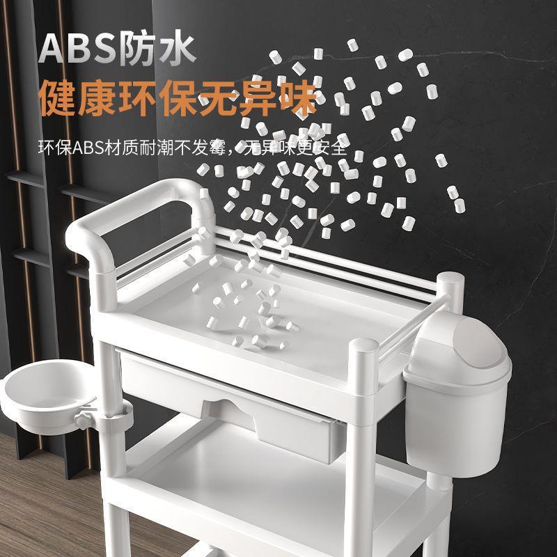 2025新款升级小推车移动手推推车置物架仪器家用工具车可旋转