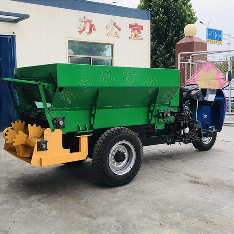 大棚轮撒机果园种植三三撒粪车湿k-7粪小型撒粪车 方撒轮粪车价粪