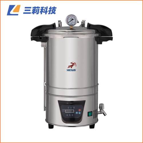 上海申安手提式不锈钢电热蒸汽灭菌器 18升 24L 30升消毒灭菌锅