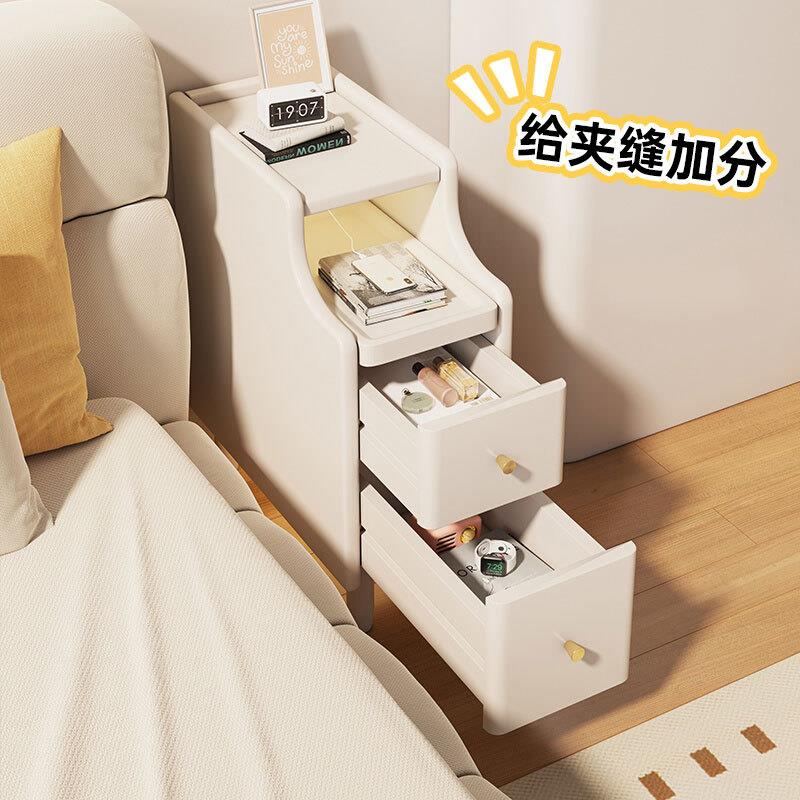 实木床头柜小型超窄卧室床边柜2025新款极窄夹缝置物架简约现代收