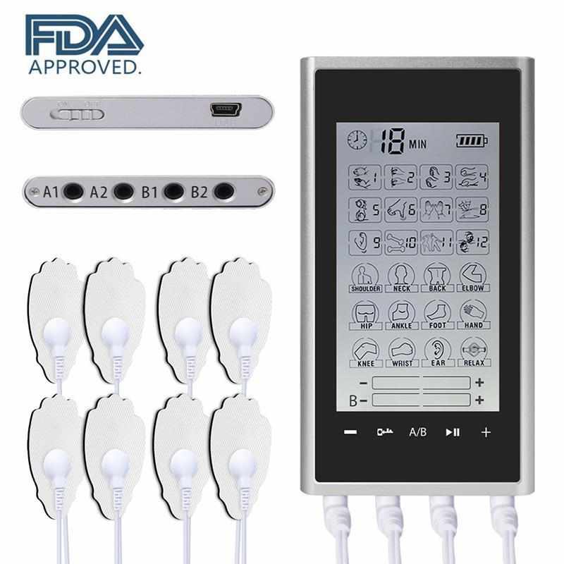 24 Modes EMS Electric Muscle Therapy Stimulator 4 Output
