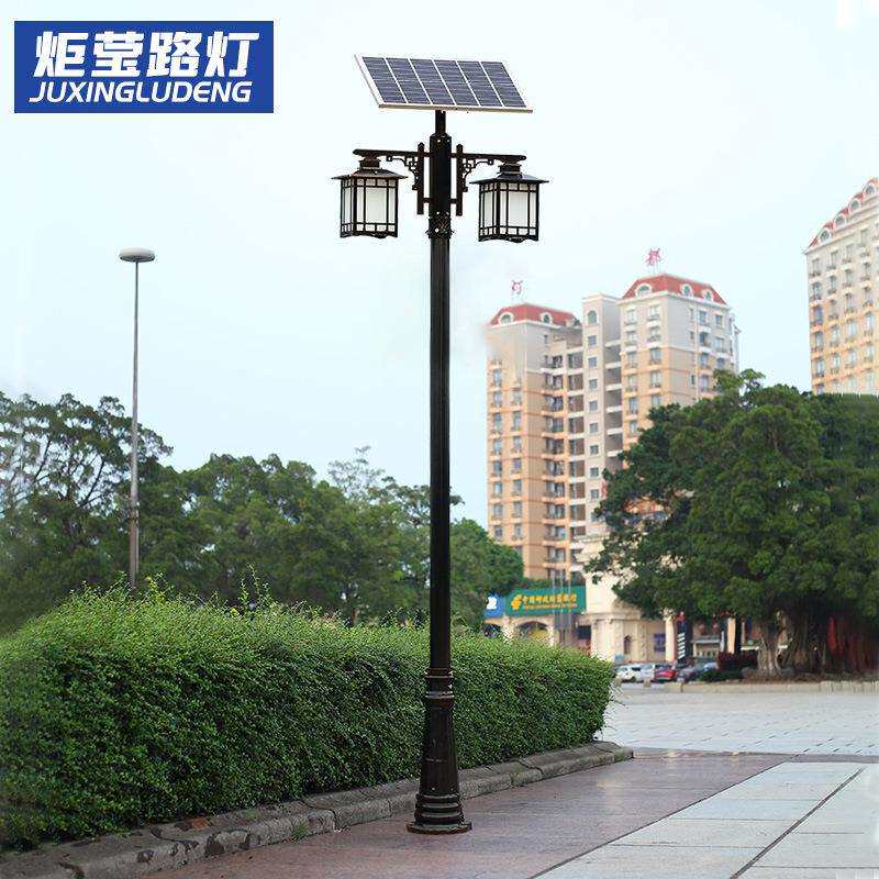 led太阳能户外防水路灯新中式农村家用花园别墅庭院灯城市景观灯