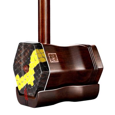 高档直文绍明老材料品五星级老红木苏州二胡乐器专业演奏收藏精级