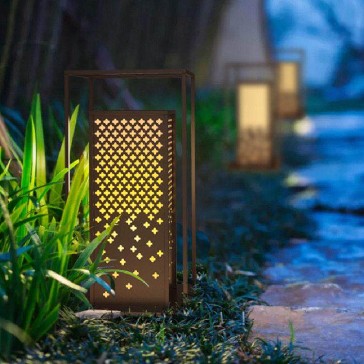新中式庭院灯户外灯庭院灯园林不锈钢景观灯公园中式庭院草坪灯