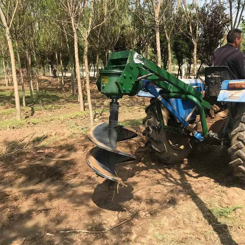 线杆打洞设坑备拖拉机植树挖机多性能坑果树挖电FRE机各种挖坑设