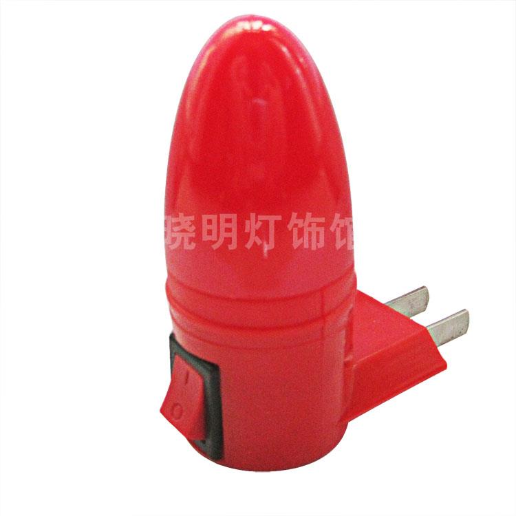 1瓦LED红色入宅卧室床头插电迷你节能结婚24小时长明开关小夜灯