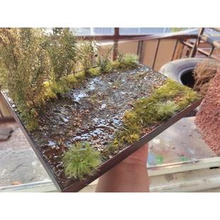 现货荒野沼泽湿泥地面微缩模型场景地台适用各种兵人摆放坦克军模