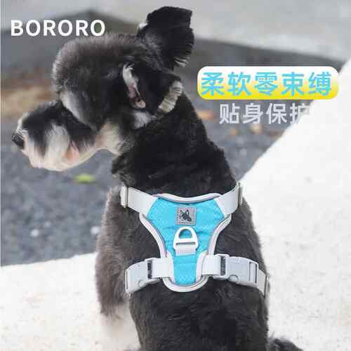 BORORO宠物遛狗绳狗牵引绳背心式胸抱婴袋狗绳子链子中小型犬比熊