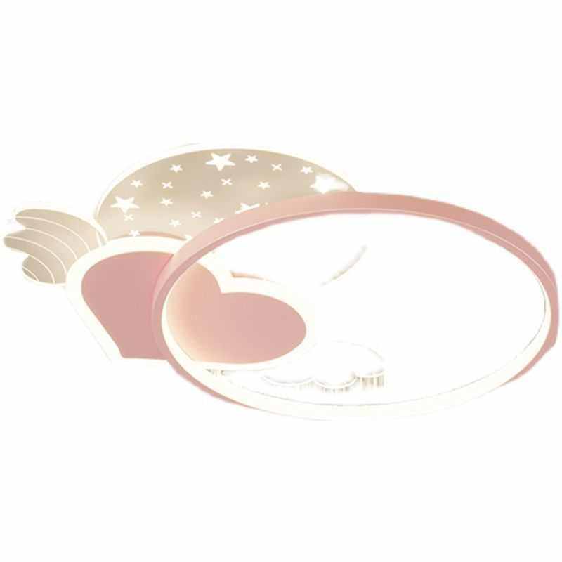 现代led吸顶灯天使男女孩房间灯护眼北欧公主卧室儿童房灯具,家装灯饰光源,智能吸顶灯,淘宝优惠券,粉丝福利购,淘宝优惠卷