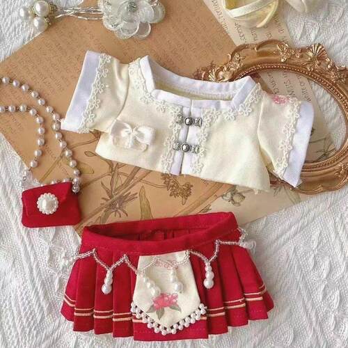 现货棉花娃娃衣服20cm古装汉服上衣裙子无属性明星公仔换装配件