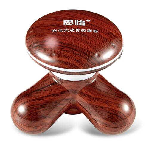 正品电迷你按摩器充思怡部min小型三脚震动手动三角全i身腰部颈多