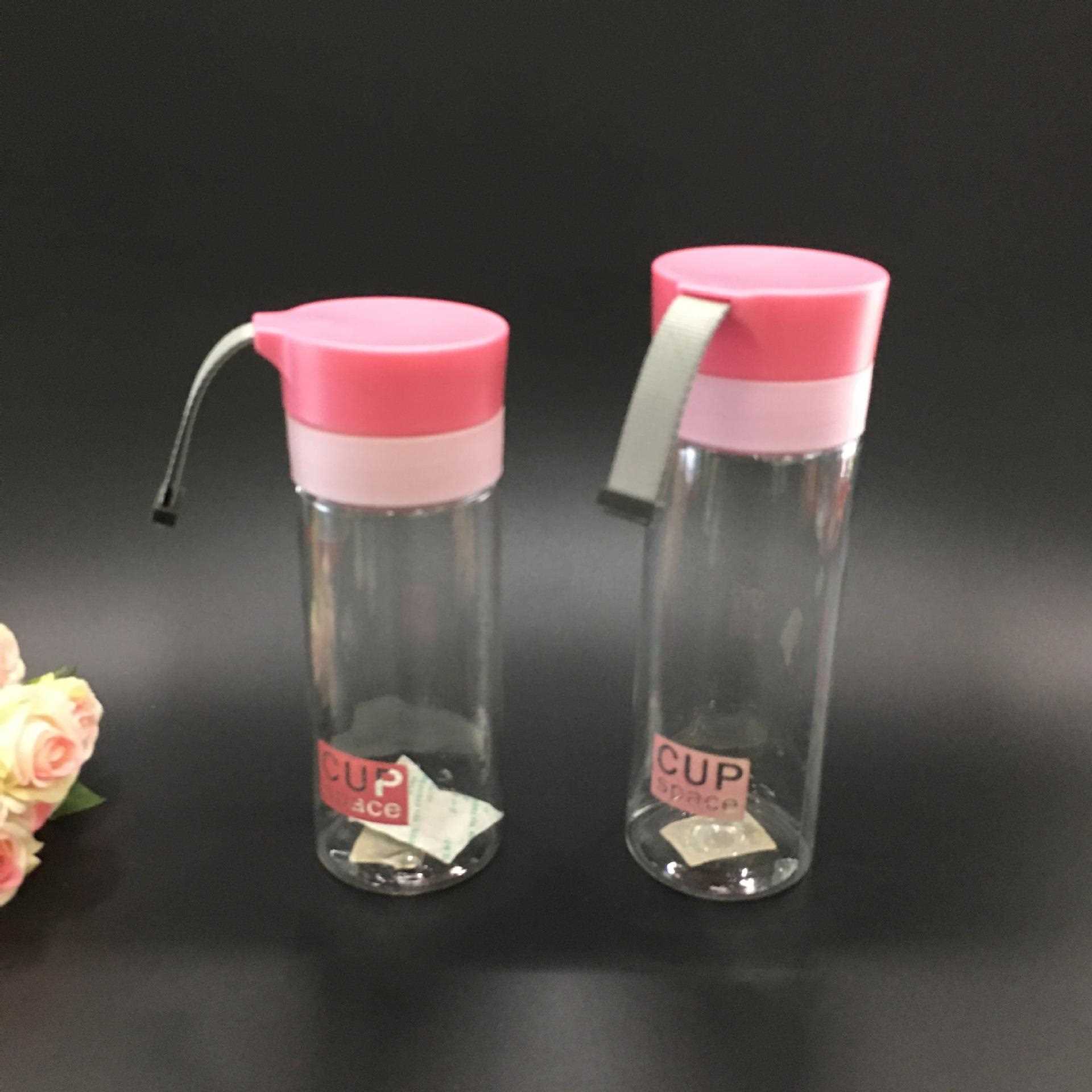 新款直销手提家用男女学生太空杯 时尚创意透明水杯 运动健身塑料