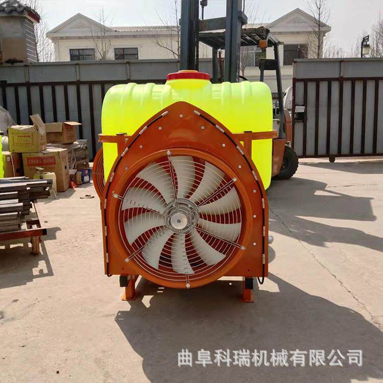 牌500L多喷头枣树除虫喷雾机四轮后挂风送式喷药机风量大