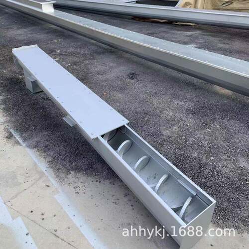 厂家制造LS螺旋输送机碳钢U型绞龙单轴粮食输送机粉料螺旋给料机