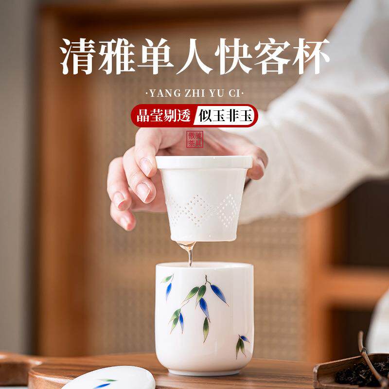 户外出差旅行茶具野炊露营小巧便携单人饮快客杯迷你款一件