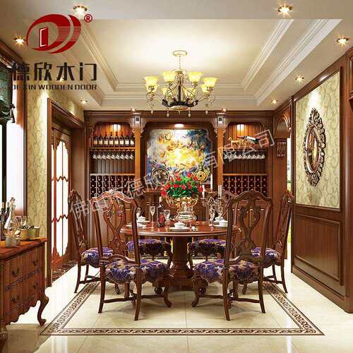 厂家设计整体酒柜餐厅现代简易家用实木酒柜中式实木家具全屋设计