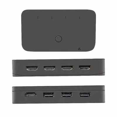 厂家直销HDMI KVM切换器2口 4口USB多主机切换四进一出多种切换