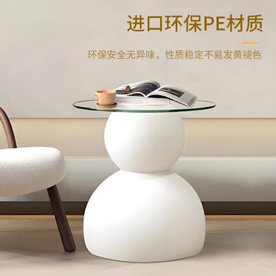 创意欧式发光雪人茶几客厅阳台家用泡茶喝酒塑料桌子小户型茶几