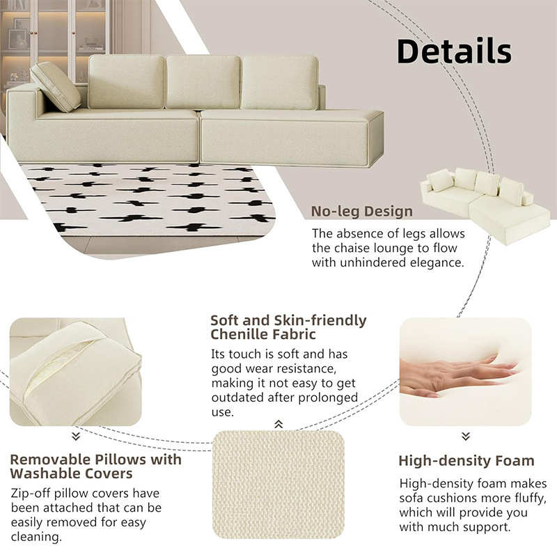 定制海绵沙发新品高密度海绵泡沫地板转角多人组合沙发