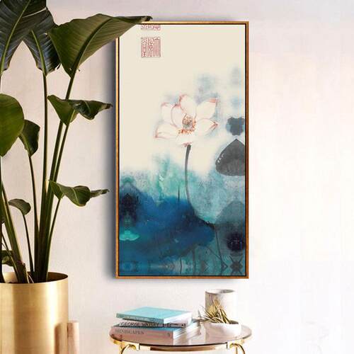 画中中国风中式挂画客厅饰画新式沙发AXL-345背景壁装酒店软装画