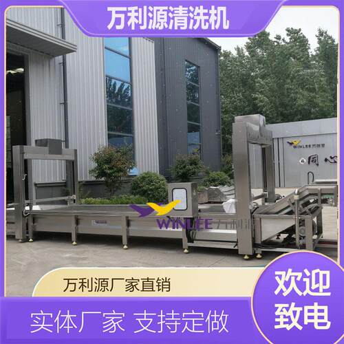 商用气泡海鲜清洗流水线虾串大虾深度清洗机全套大虾海鲜清洗