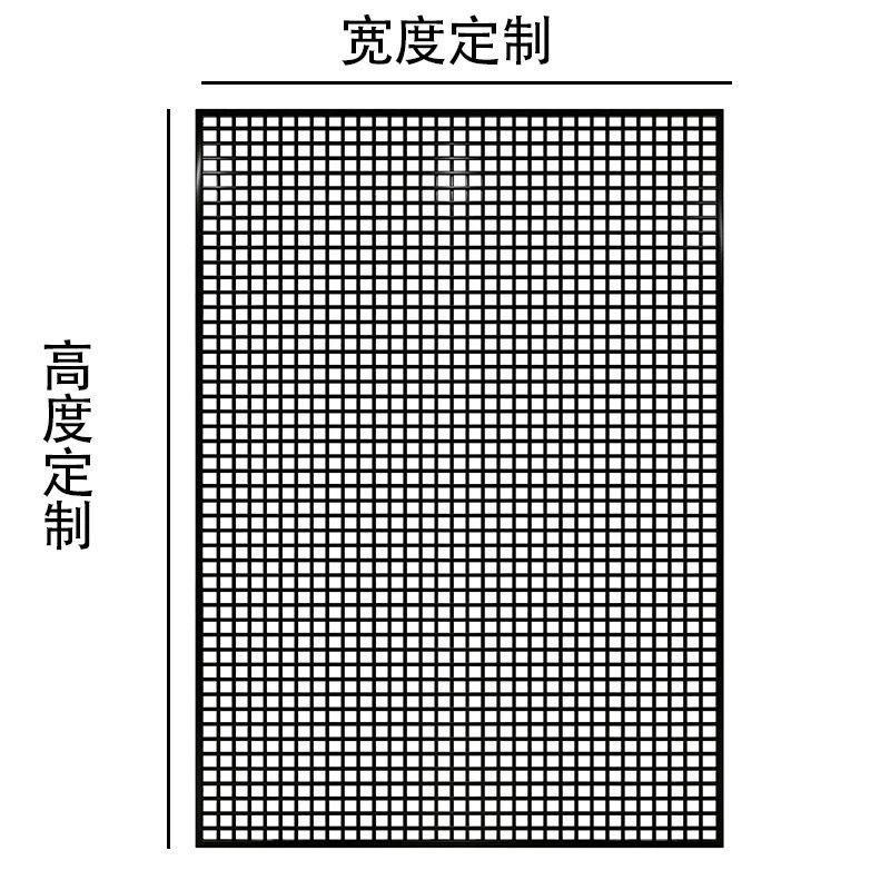 极简金属格栅隔断墙办公展厅酒店镂空隔栅侘寂风客厅卧室格子屏风