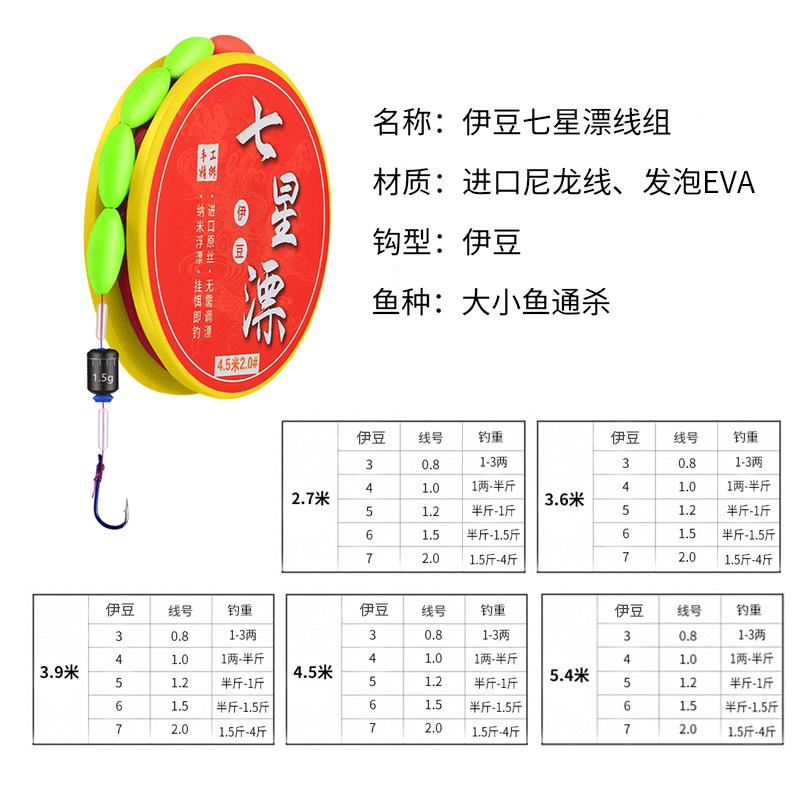 洛阳球球路亚钓组浮钓草鱼线组套装成品滑漂浮钓线组大力马线大物