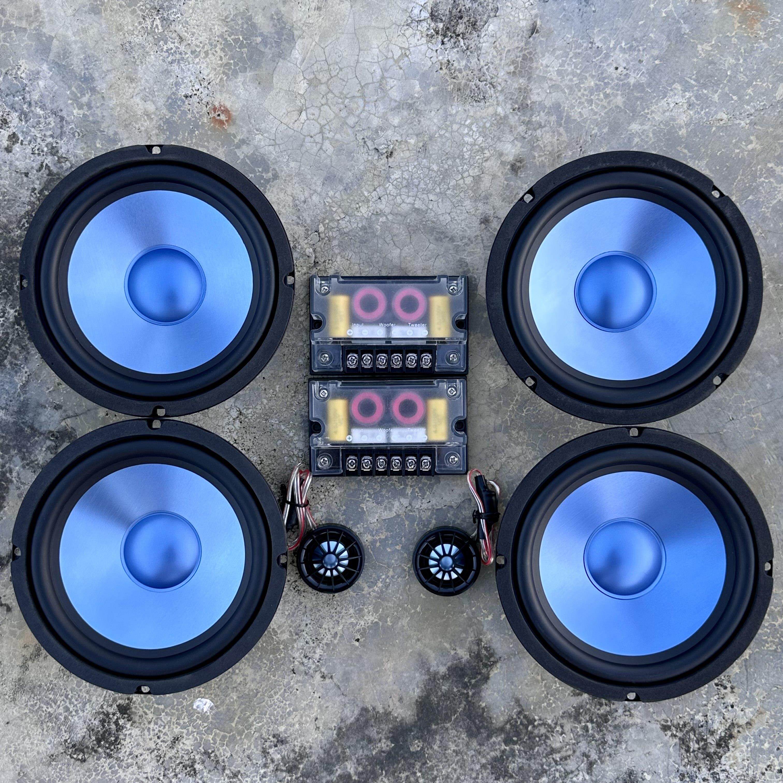 B&W柏林哈汽车音响曼改装升级套装6.5寸中重低音车门喇叭DSP功放