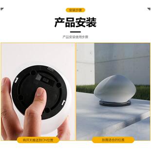 新款直销庭院灯仿真鹅卵石户外防水草坪灯仿石头步道灯景观灯