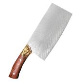 9cr18复合锻打刀钢镜面手工锻打大马士纹高硬度酒店厨师斩切刀