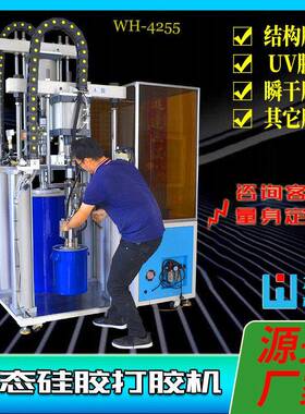 工厂定制双组份打胶机液态硅胶大小桶混合匀胶机AB胶压盘泵滴胶机