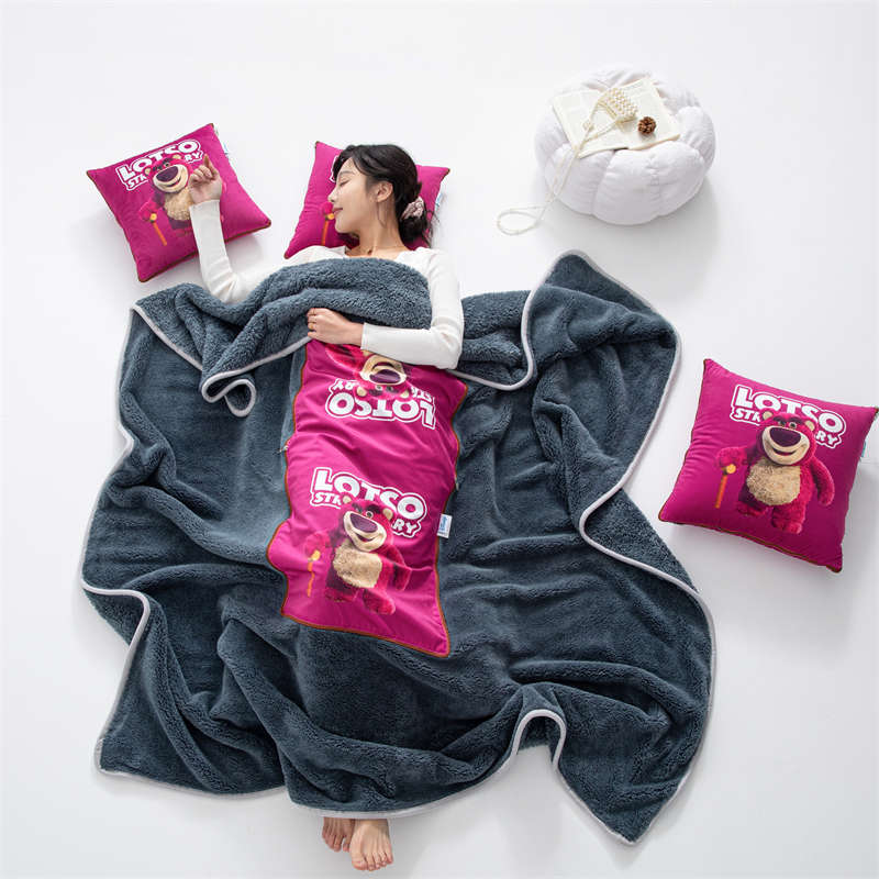 抱沙发靠垫汽午睡枕毯子枕头小办公室靠枕车内毯子车用两用二合一