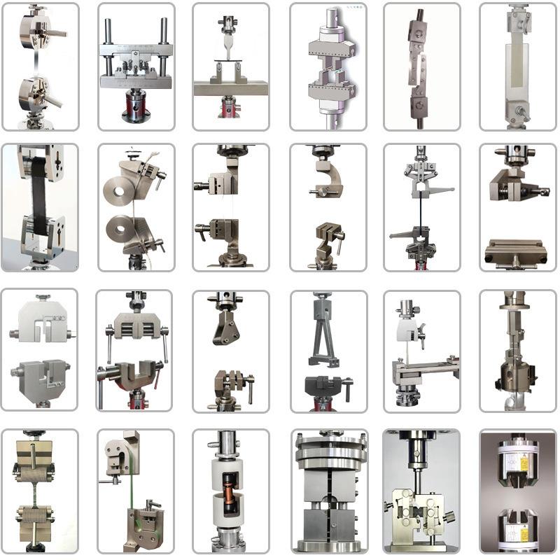 拉力试验机薄膜橡胶钢切拉三伸穿刺点弯曲丝JMA90剥离剪压缩夹具