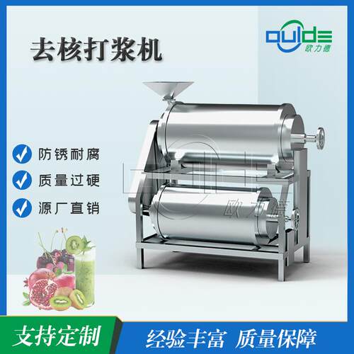 厂家供应MDJ1/2不锈钢大型商用樱桃枇杷芒果黄桃去核去籽打浆机