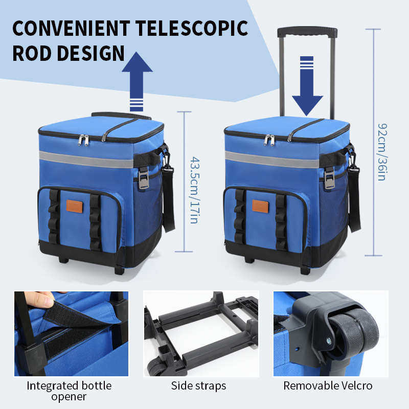 拉杆冰包户外便捷野餐包车载冷藏箱大容量拖轮保温包保温箱,厨房/烹饪用具,冰格/制冰袋,淘宝优惠券,粉丝福利购,淘宝优惠卷