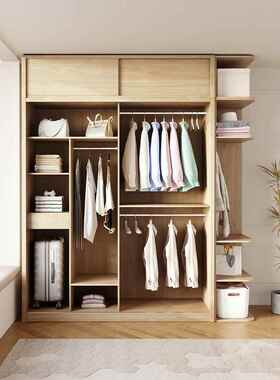 ftM2Y2推拉门物衣柜组合现代简约家用门卧室滑小户型收纳门储移柜