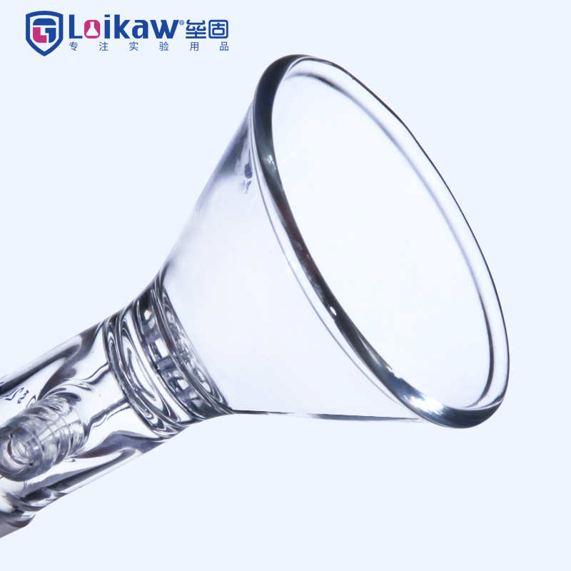 三角抽滤漏斗60mm 80mm 玻璃漏斗具玻璃滤板漏斗 标口24#过滤漏斗