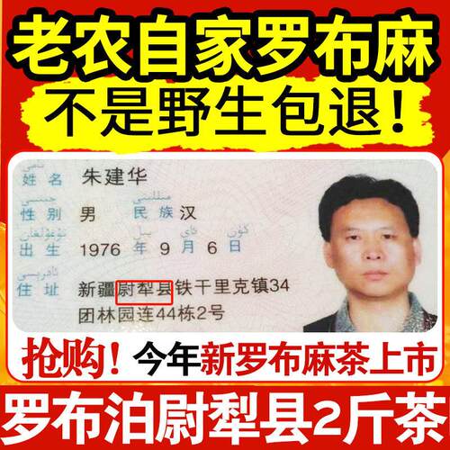 新疆包邮新疆野生头茬罗布麻茶叶特产级新芽 非萝卜麻养生茶叶