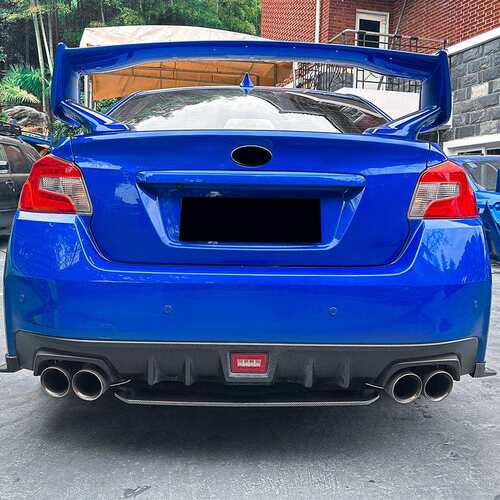 适用斯巴鲁WRX STI VA 2015-2021后唇尾唇扰流板外饰车贴跨境改装