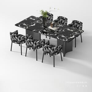 逆时针意式轻奢可旋转高端餐椅家用餐厅高级梳妆椅书桌办公洽谈椅