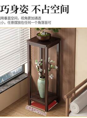 复古风置物架花架子室内家用花几客厅沙发边花盆架盆景鱼缸摆放架