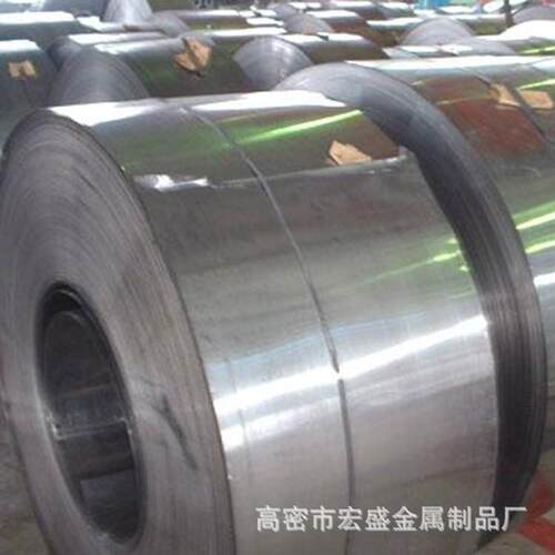 山东65mn冷轧带钢弹簧钢带 退火软态 淬火热处理带钢 光亮烤蓝带