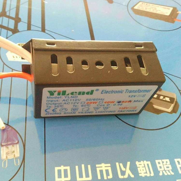 110V60W电子变压器 ce认证卤素低压灯用 低频变压器插头小功率