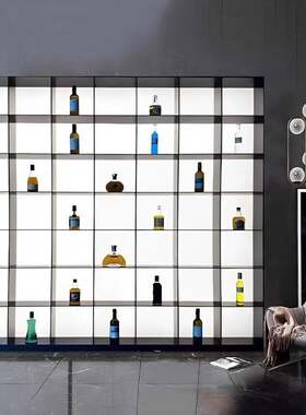 压克力发光背板定制酒柜展示柜子背景墙超薄灯箱平板灯led导光板